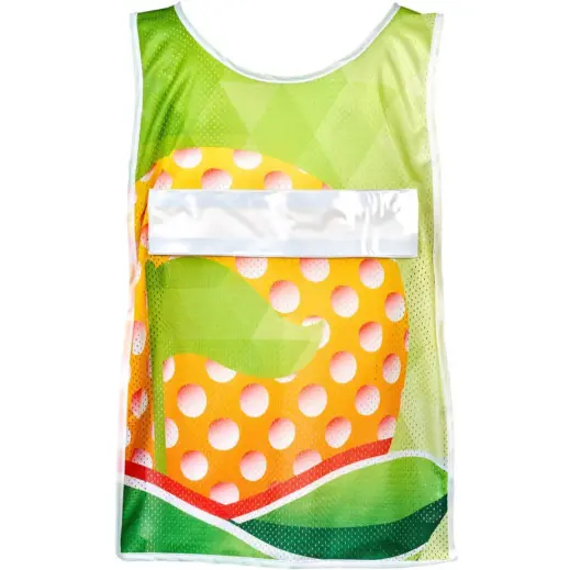 Hoppla Jackal Polyester Caddy Bib with PVC Name Sleeve Branded 2